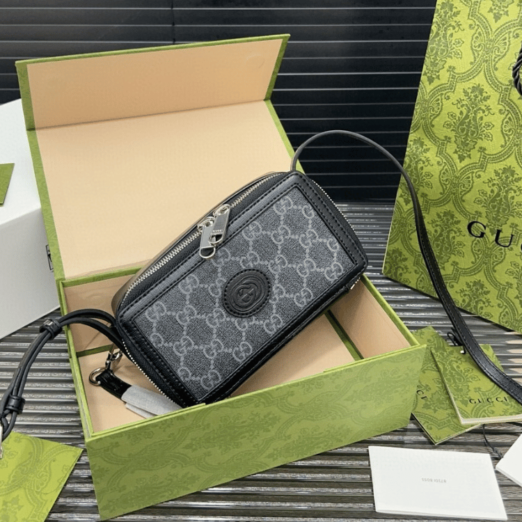 Gucci Deco Mini Shoulder Bag Black 7 Inches