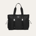 Prada Re Nylon And Saffiano Tote Black 15.4 Inches Vg042 2Dmg F0002 V Mon