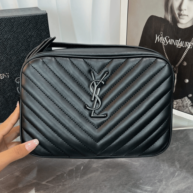 Saint Laurent Lou Camera Bag Black 9 Inches 761554Dv7041000