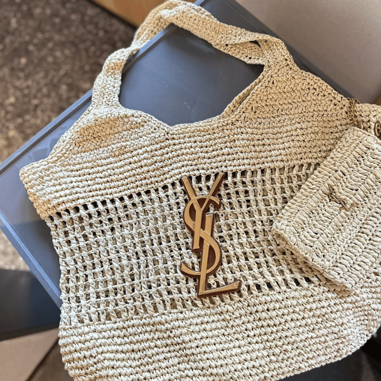 Saint Laurent Icare Maxi Raffia Tote Bag 14.2 Inches 772191Gaaek2063