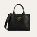 Prada Small Symbole Bag With Topstitching Black 11 Inches 1Ba379 Ask F0002 V Oco