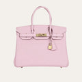 Hermes Birkin 30 Togo Leather Gold Hardware Light Pink 11.8 Inches