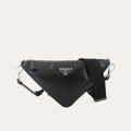 Prada Triangle Shoulder Bag Black 10.6 Inches