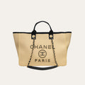 Chanel Deauville Large Shopping Bag Beige 38Cm A66941 B05086 Nb586