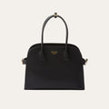 Prada Medium Leather Tote Bag Black 12.6 Inches 1Bg538 2Cys F0002 V Ooo