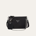 Prada Re Nylon Shoulder Bag Black 23Cm 1BH168 R064 F0002 V V1T