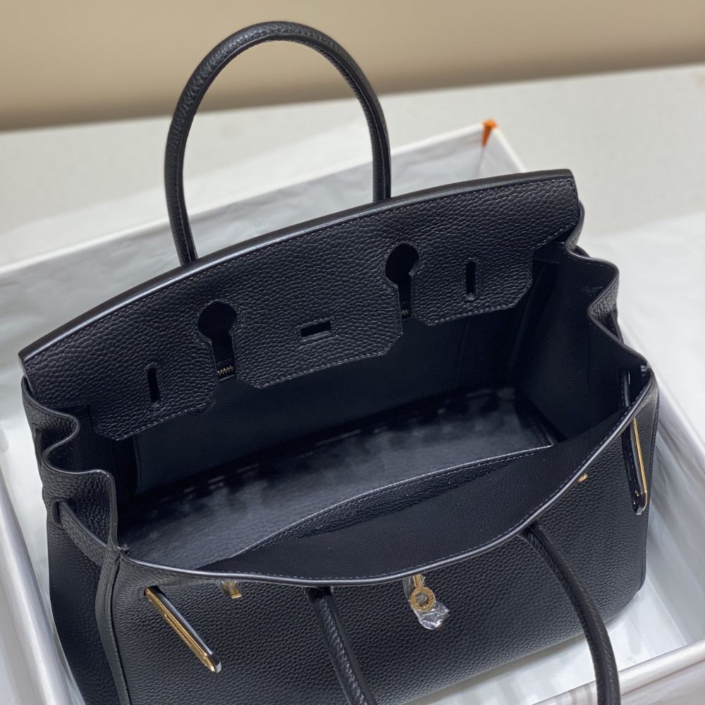 [Premium Quality] – Hermes Birkin 35 Togo Leather Gold Hardware Black 13.8 Inches
