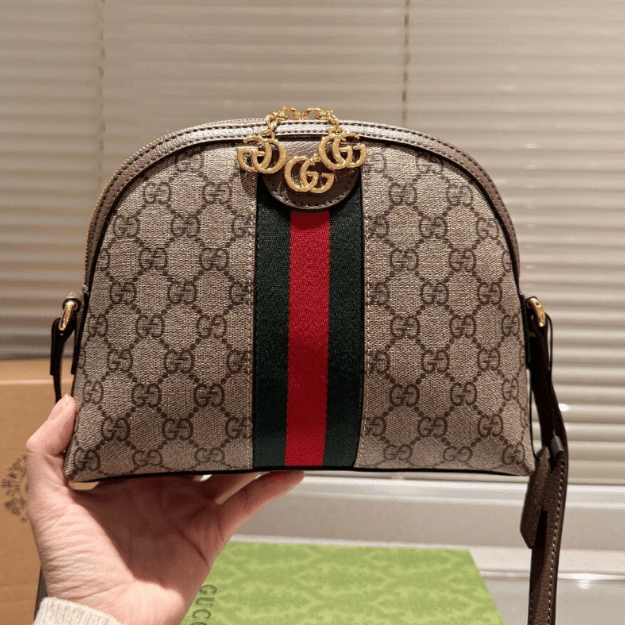 Gucci Ophidia Small Dome Bag Beige 9 Inches
