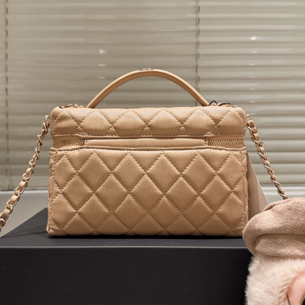 Chanel Vanity With Chain Beige 6.7 Inches