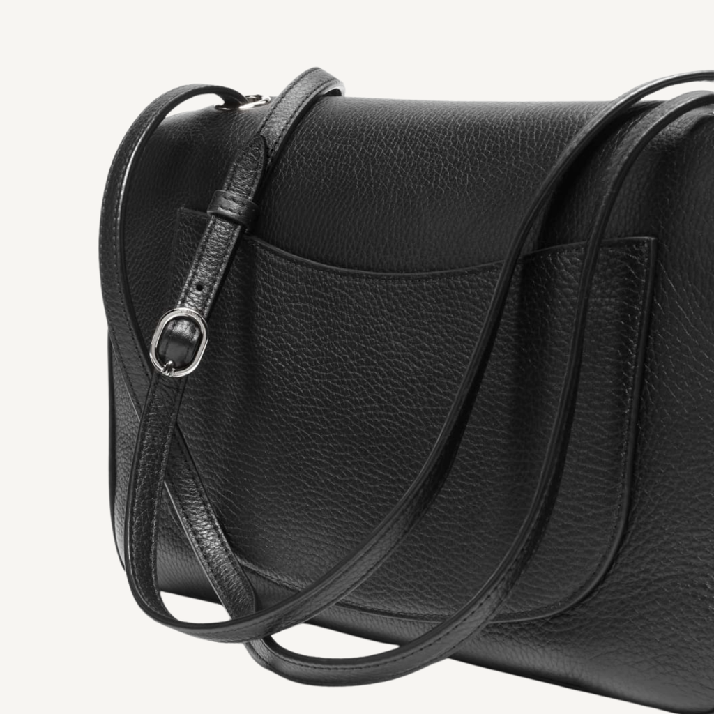 Chanel Maxi Flap Bag Black Silver Hardware 12.6 Inches
