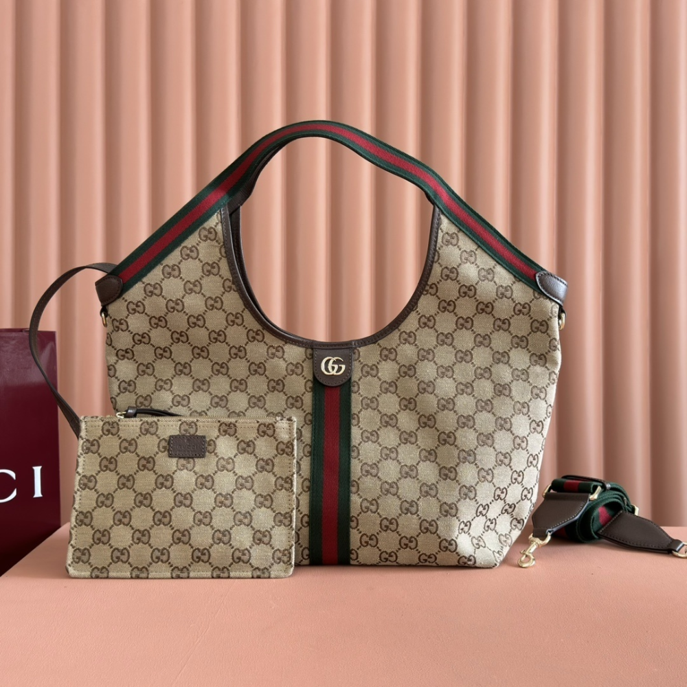[Premium Quality] – Gucci Giglio Large Tote Bag Gg Canvas 16.5 Inches ‎853971 Faffp 2547