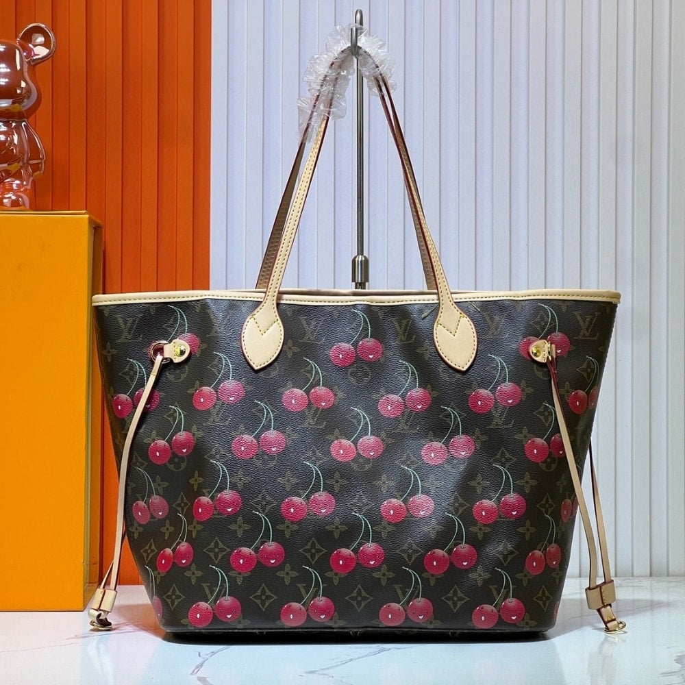 Louis Vuitton X Takashi Murakami Neverfull Monogram Canvas Brown M27847 12.2 Inches