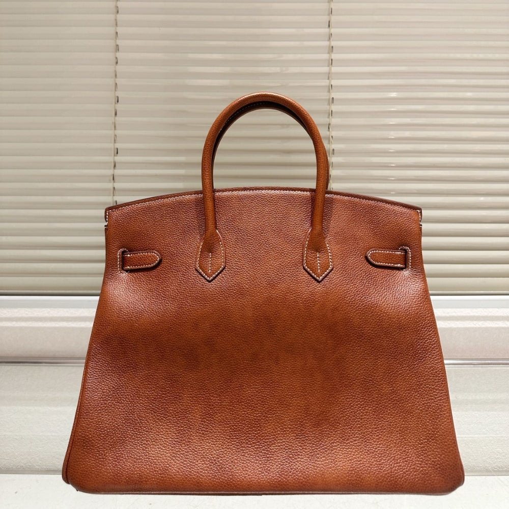 Hermes Birkin 30 Barenia Faubourg Fauve Gold Hardware Brown 30Cm