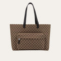 Gucci Large Gg Tote Bag Beige And Ebony Original Gg Canvas 17.7 Inches ‎802166 Faduu 8657