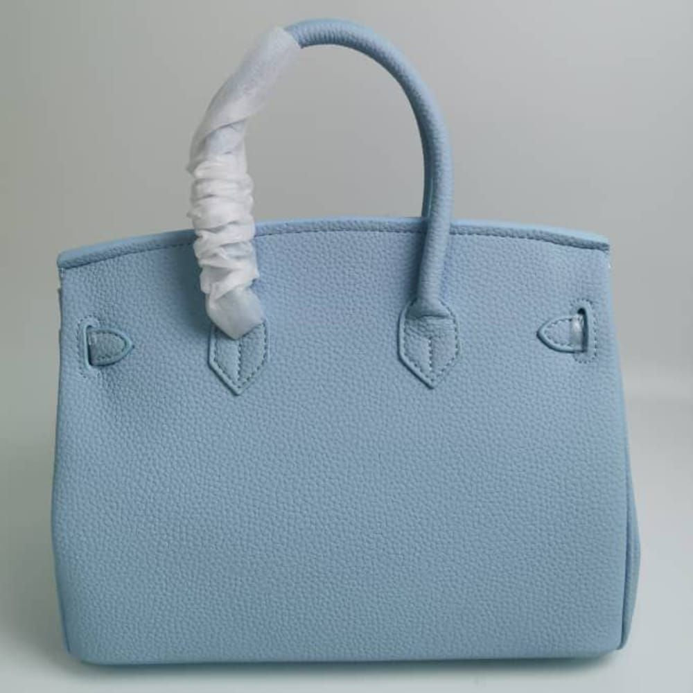 Hermes Birkin 35 Togo Leather Gold Hardware Blue 13.7 Inches