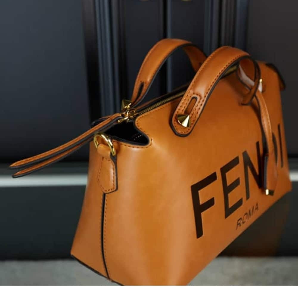 Fendi By The Way Medium Boston Bag Brown 10.6 Inches 8BL146AC9LF0NMU