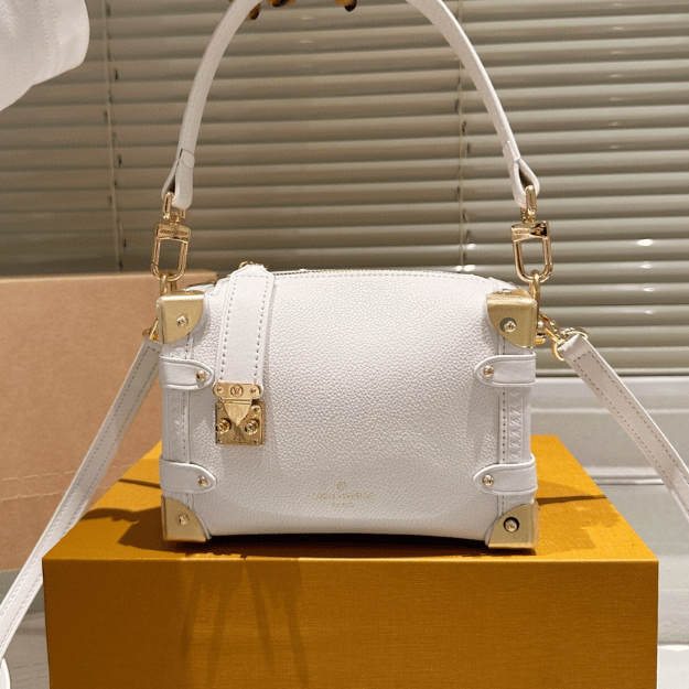 Louis Vuitton Side Trunk Mini Guixiaoling Box Bag White 7.1 Inches