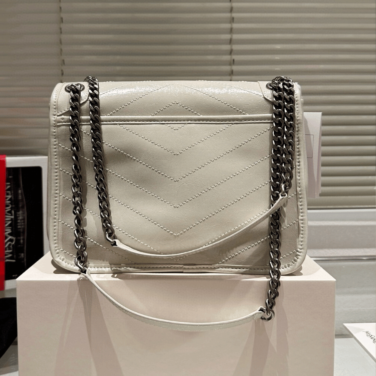 Saint Laurent Niki Bag Gray Quilted 11 Inches