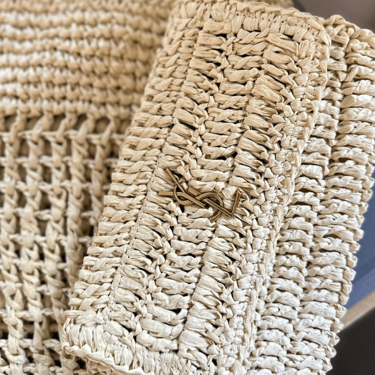Include (Express shipping) – Saint Laurent Icare Maxi Raffia Tote Bag 14.2 Inches 772191Gaaek2063