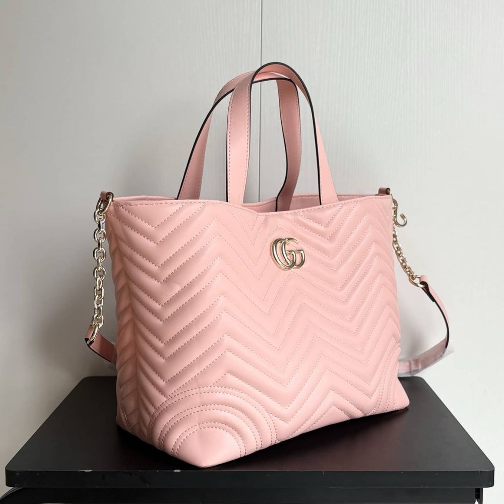 Gucci Betty Medium Tote Bag Pale Pink Matelasse 11 Inches 847387 Aafa1 6823