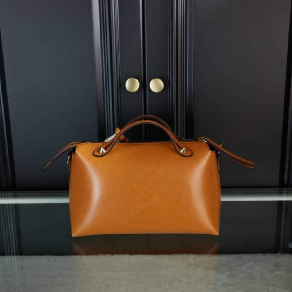 Fendi By The Way Medium Boston Bag Brown 10.6 Inches 8BL146AC9LF0NMU