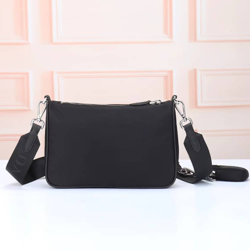Prada Re Nylon Shoulder Bag Black 23Cm 1BH168 R064 F0002 V V1T