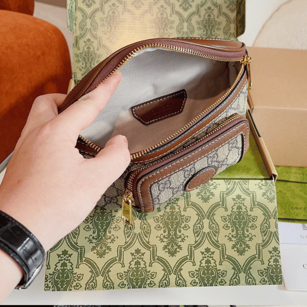 Gucci Ophidia Bumbag Beige 8.6 Inches