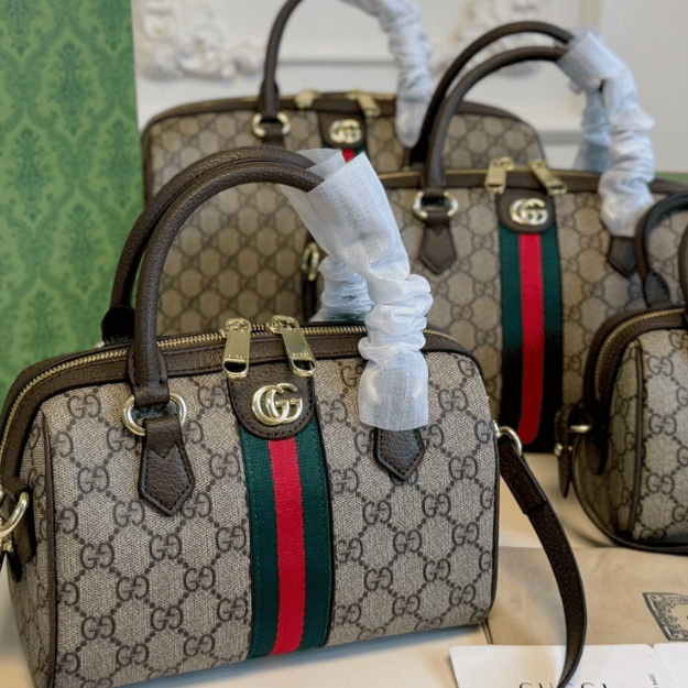 Gucci Ophidia Gg Mini Boston Bag Beige 7 Inches 838478 FAE0P 9746