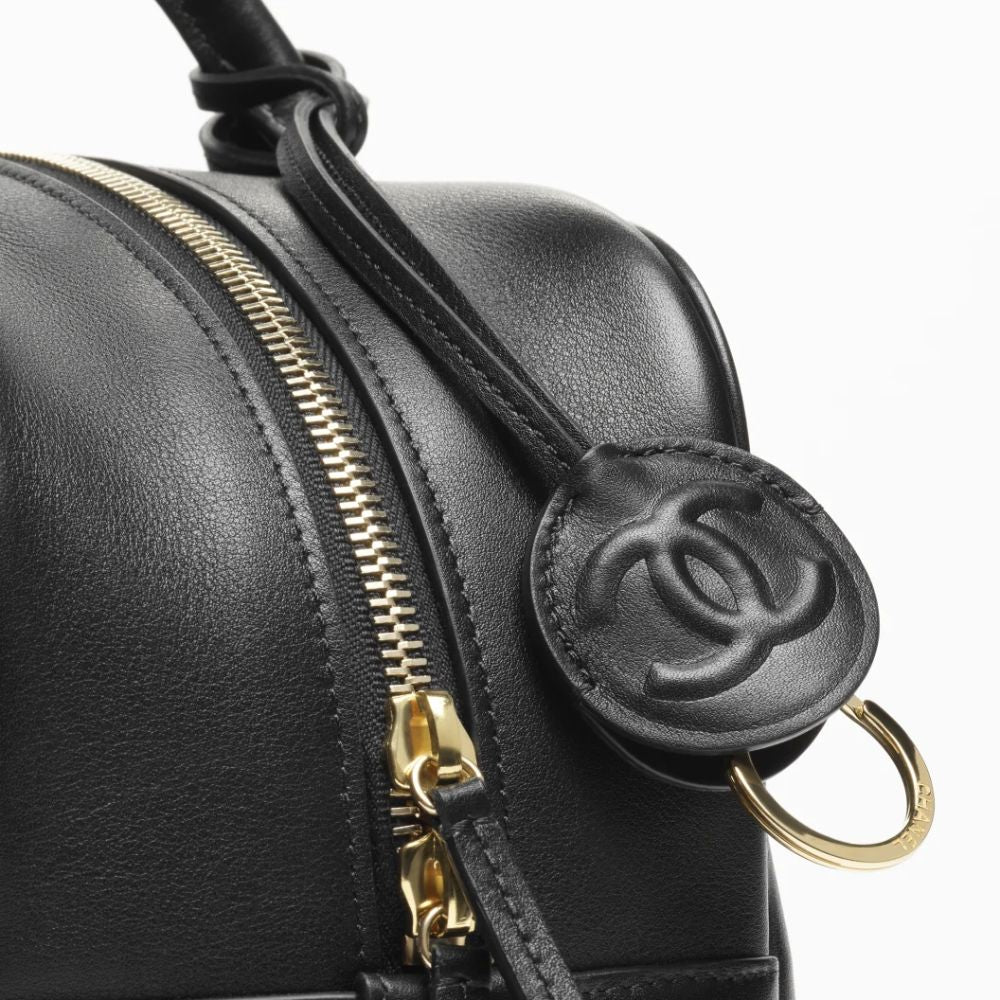 Chanel Coco Beach 2026 Bowling Large Bag Black Gold Hardware 13.98 Inche