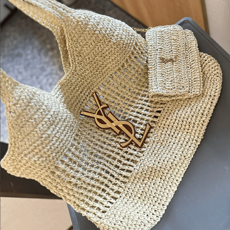 Saint Laurent Icare Maxi Raffia Tote Bag 14.2 Inches 772191Gaaek2063