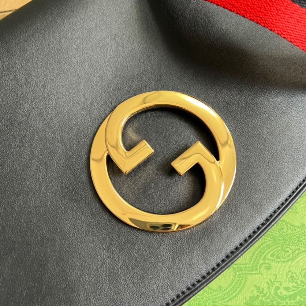 Gucci Blondie Medium Bag Black 11.4 Inches 699210 UXXAG 1064