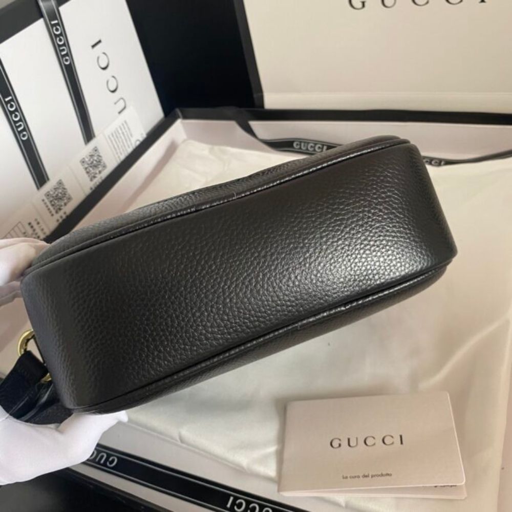 Gucci Soho Small Leather Disco Bag Black 308364 A7M0G 1000
