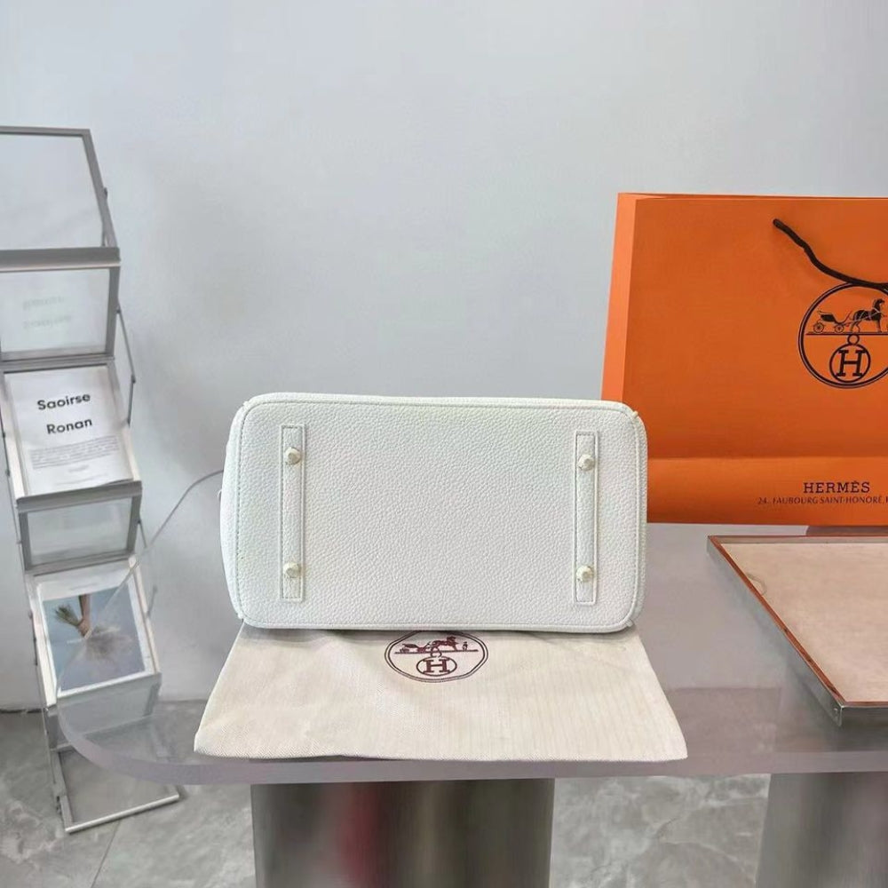 Hermes Birkin 25 Gold Hardware Epsom White 25Cm