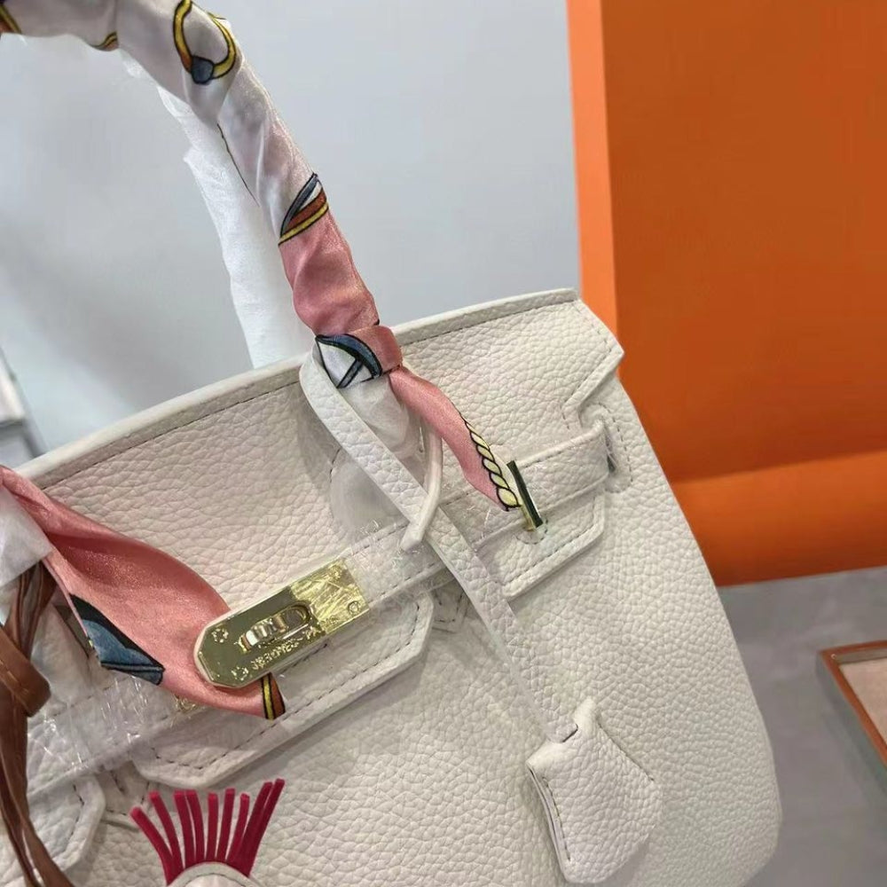 Hermes Birkin 25 Gold Hardware Epsom White 25Cm