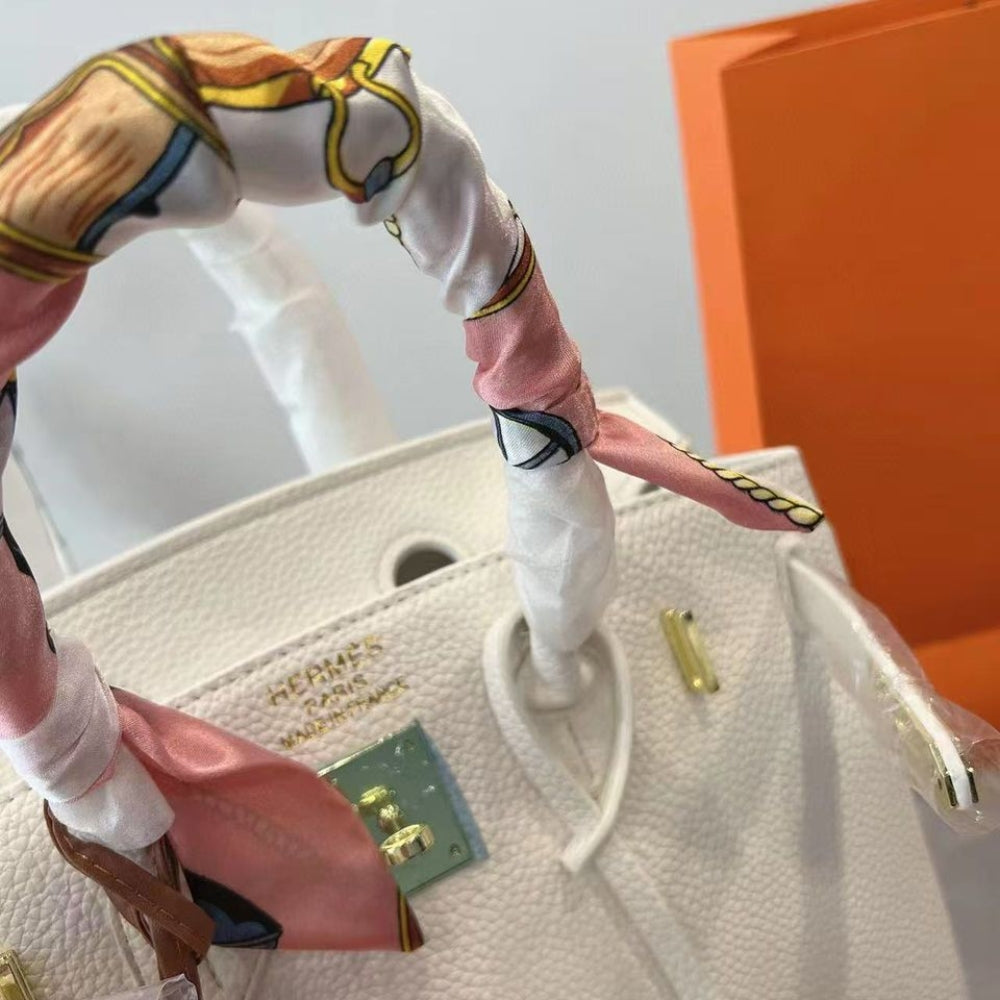 Hermes Birkin 25 Gold Hardware Epsom White 25Cm