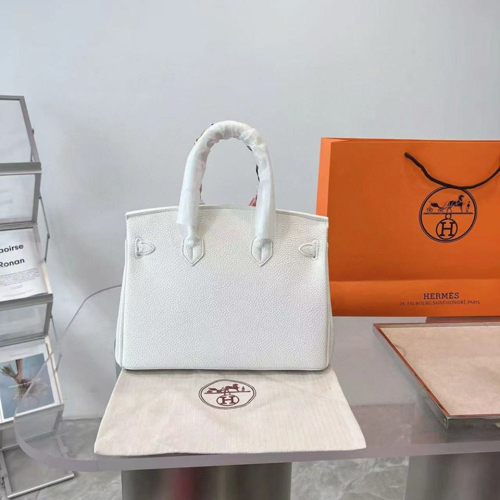 Hermes Birkin 25 Gold Hardware Epsom White 25Cm