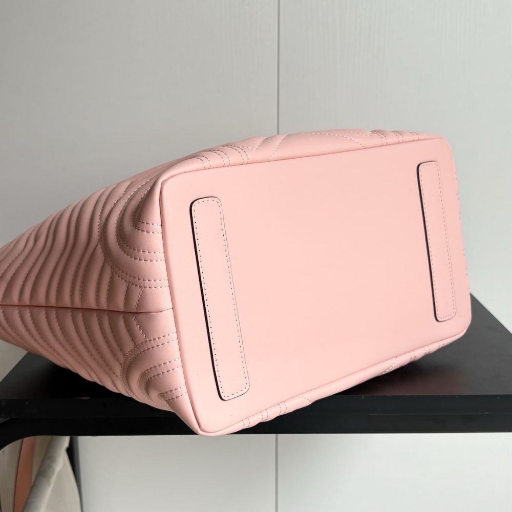 Gucci Betty Medium Tote Bag Pale Pink Matelasse 11 Inches 847387 Aafa1 6823