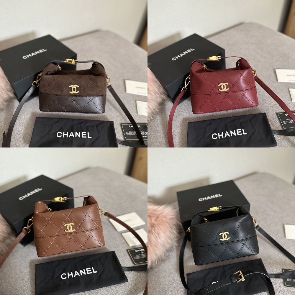 Chanel Clutch With Chain Quilted Black 7.5 Inches