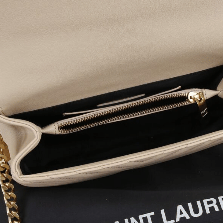 Saint Laurent College Medium Beige 9.4 Inches 600279BRM072721