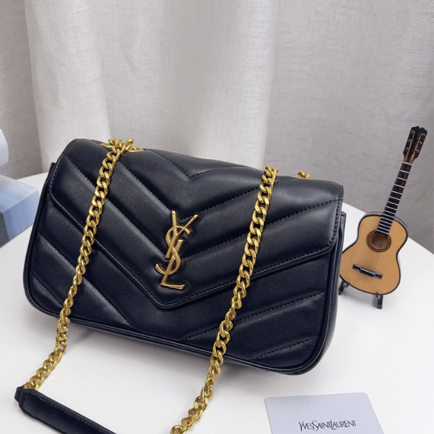 Saint Laurent Loulou Bag Black Quilted 10.6 Inches 801437AAEAX1000
