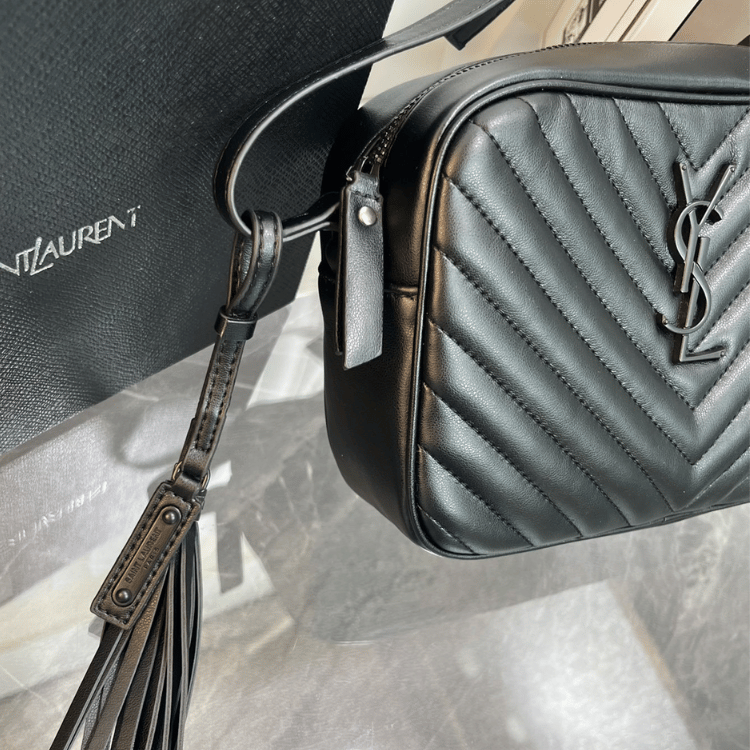 Saint Laurent Lou Camera Bag Black 9 Inches 761554Dv7041000
