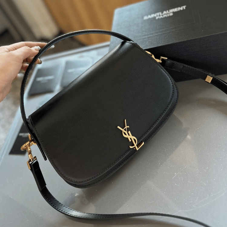 Saint Laurent Voltaire Shoulder Bag Black 9.4 Inches 7876710SX0W1000