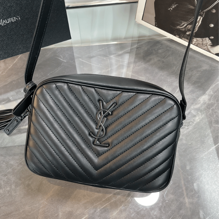 Saint Laurent Lou Camera Bag Black 9 Inches 761554Dv7041000