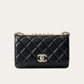 Chanel Trendy Cc Woc (Wallet On Chain) Black 7.5 Inches