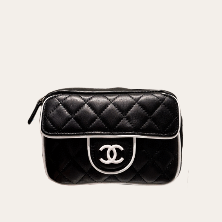 Chanel Camera Bag Mini Black 7.1 Inches