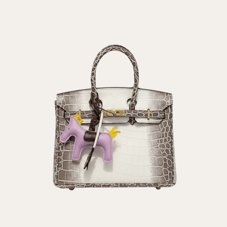 Hermès Birkin Bag 25 White Crocodile Pattern 10.2 Inches