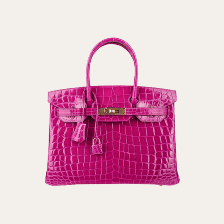 Hermès Birkin Bag Fuchsia Crocodile 11.8 Inches