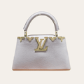 Louis Vuitton Capucines Nano Bag White 8.7 Inches