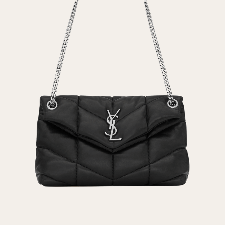 Saint Laurent Loulou Bag Black Nappa 8.7 Inches 5774761El001000