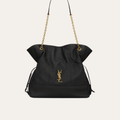 Saint Laurent Loulou Drawstring Bucket Bag Black 13 Inches 809824Aab321000